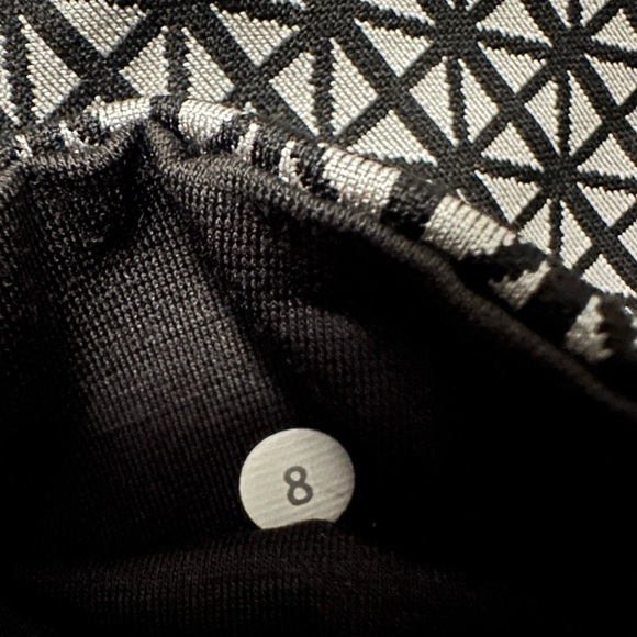 Lululemon Size 8 Wunder Under Pants Full-On Luon Tri Geo Silver Spoon Align - Picture 8 of 10